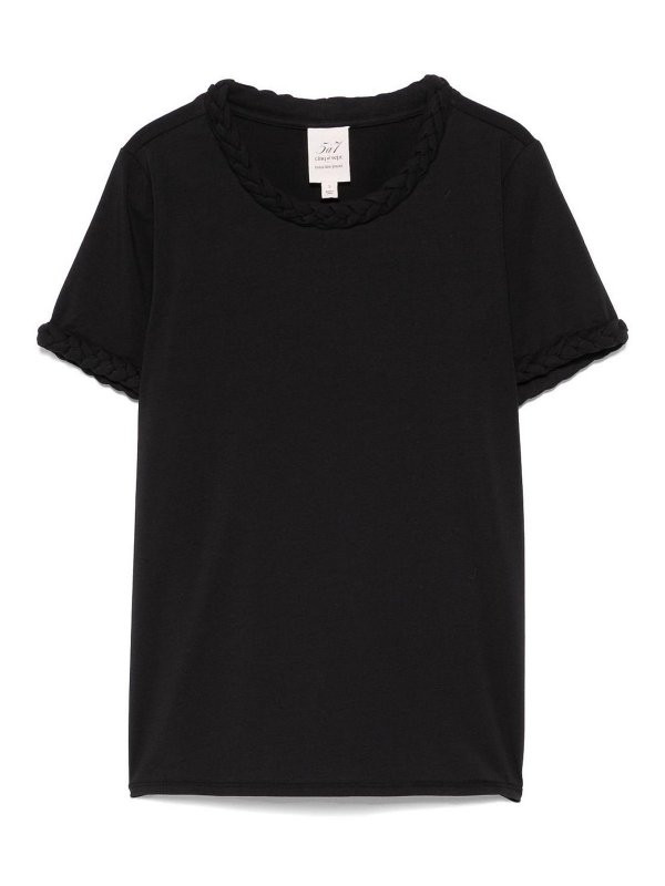 CINQ A SEPT: t-shirts - Braided Tee