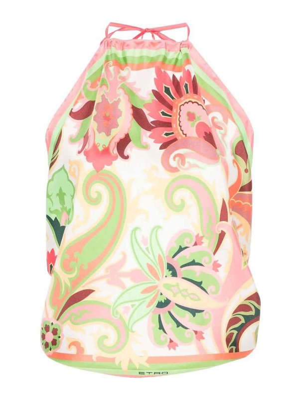 ETRO: Tops & Tank tops - Foulard Top