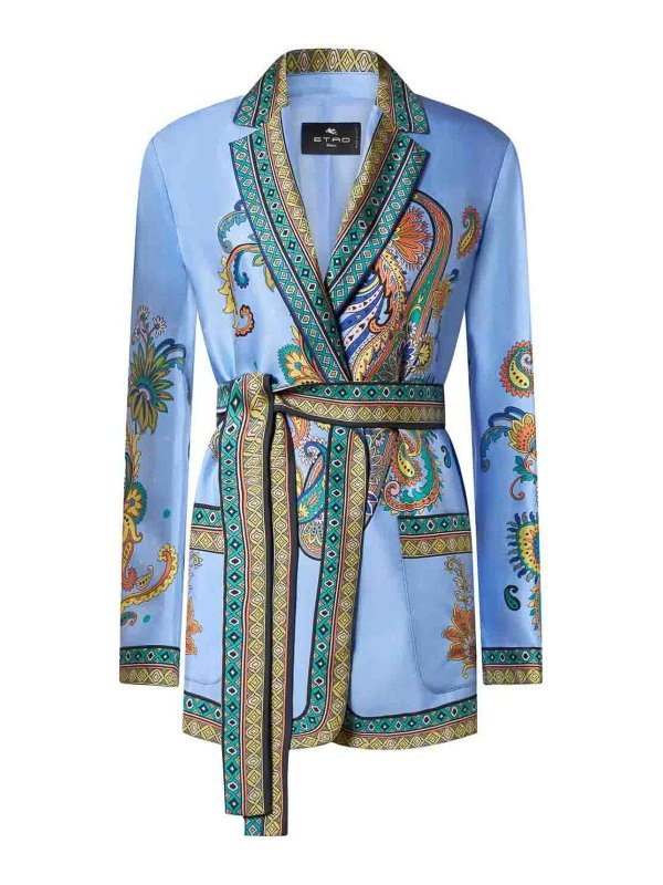 ETRO: Casualjacken - Casualjacke - Hellblau