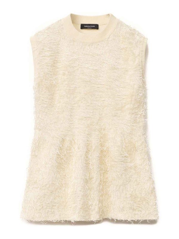 FABIANA FILIPPI: Tops & Débardeurs - Top - Blanc