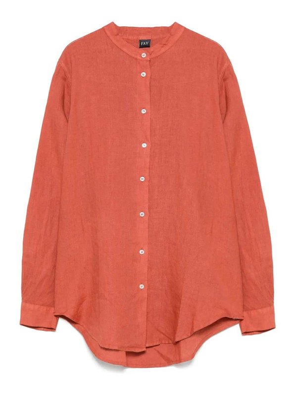 FAY: shirts - Linen Shirt