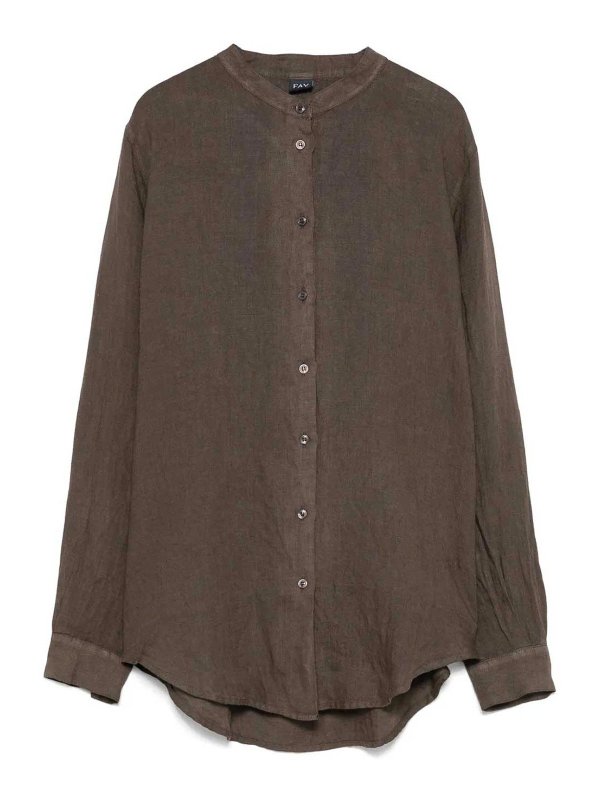 FAY: Camisas - Camisa - Marrón