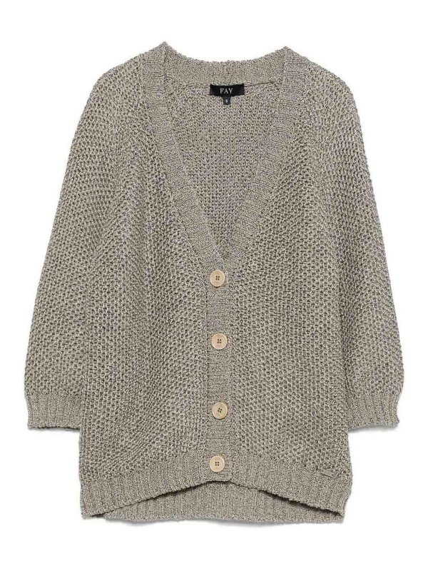 FAY: cardigans - Fish Net Cardigan