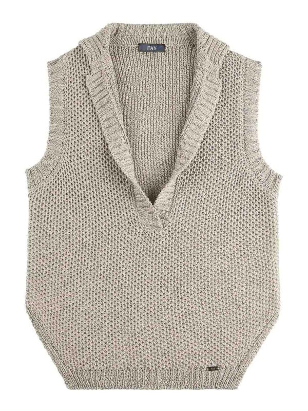 FAY: Westen - Weste - Beige