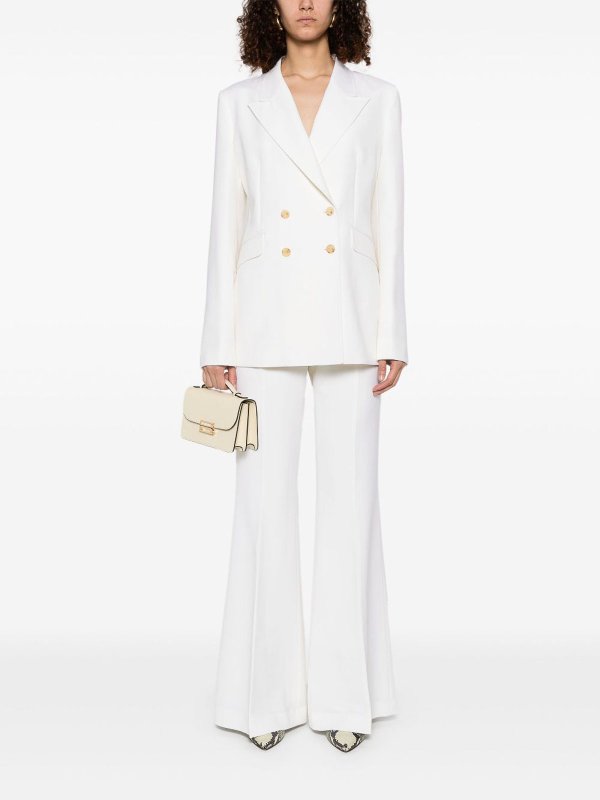 The Best Shops GABRIELA HEARST: ベルボトムジーンズ - フレアジーンズ - 白