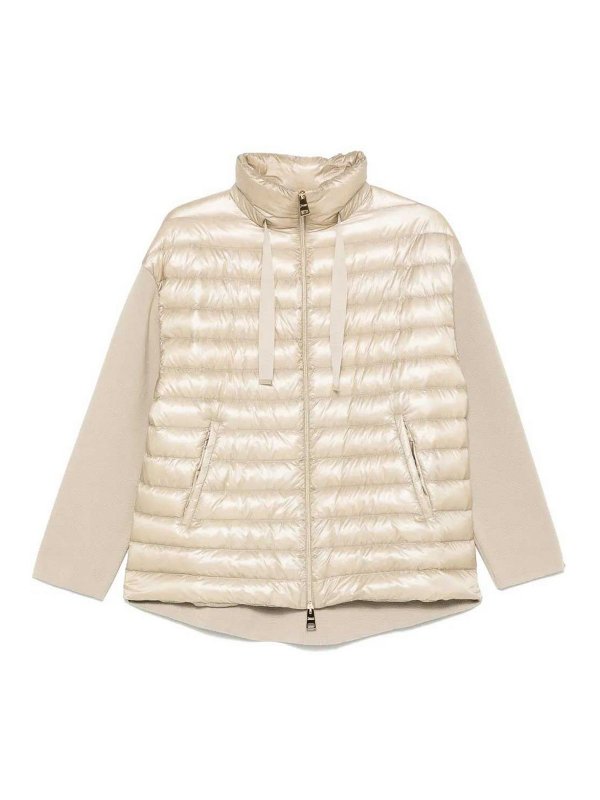 HERNO: casual jackets - Knit Detail Jacket
