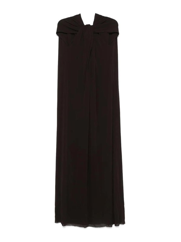 JIL SANDER: Maxi robe - Maxi Robe - Marron