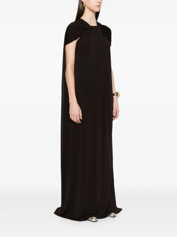 JIL SANDER: Maxi robe online - Maxi Robe - Marron