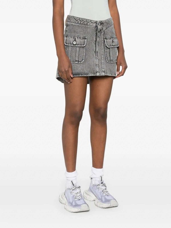 J.W. ANDERSON: Minifaldas online - Falda Semilarga - Gris