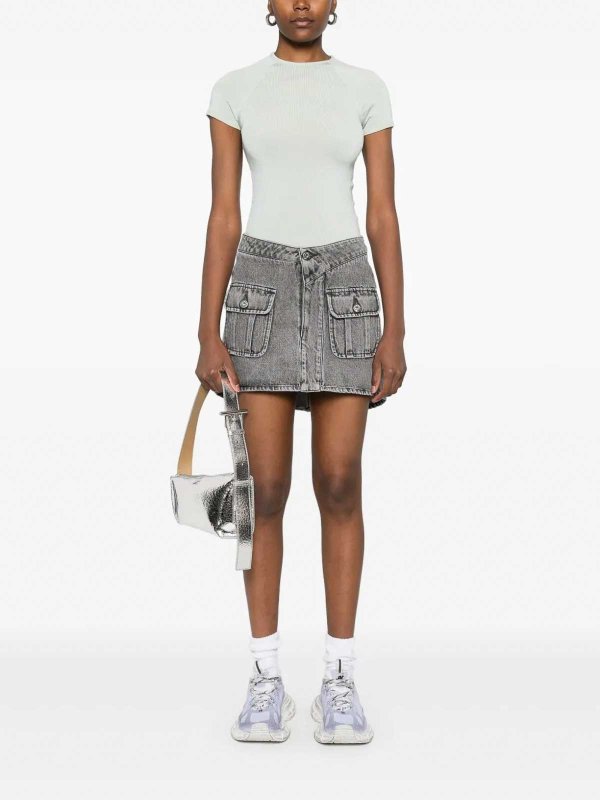 The Best Shops J.W. ANDERSON: Minifaldas - Falda Semilarga - Gris