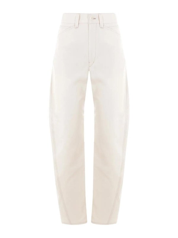 LEMAIRE: カジュアルトラウザー - カジュアルパンツ - 白