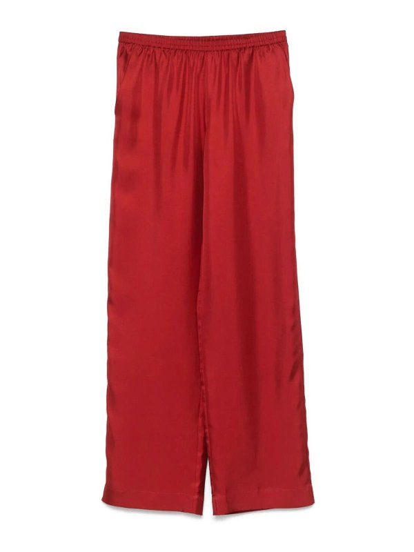 LOULOU STUDIO: カジュアルトラウザー - カジュアルパンツ - 赤