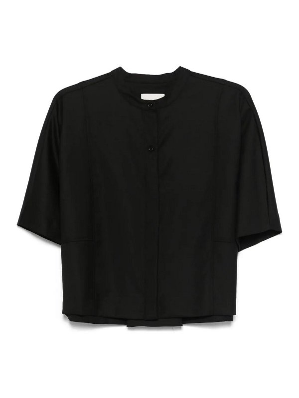 LOULOU STUDIO: クルーネック - クルーネック - 黒