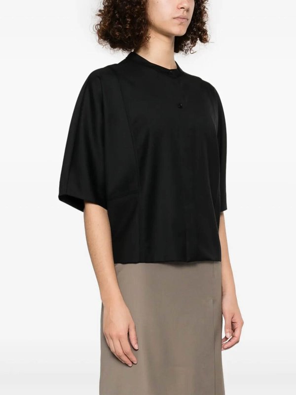 LOULOU STUDIO: クルーネック online - クルーネック - 黒