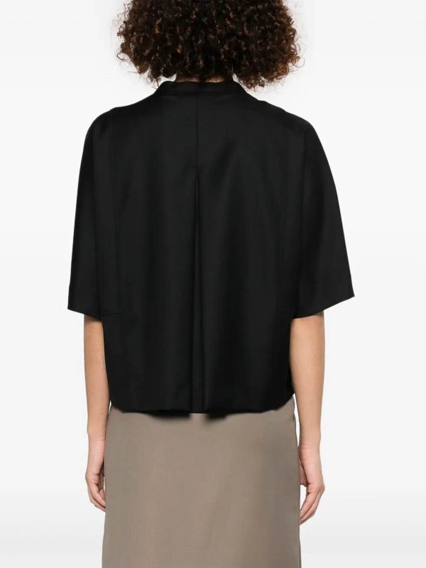 クルーネック - 黒 shop online: LOULOU STUDIO