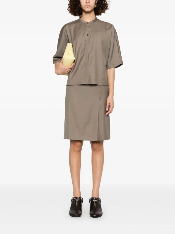 The Best Shops LOULOU STUDIO: Knee length skirts & Midi - Ingrid skirt