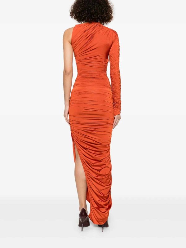 膝丈ドレス - ブラウン shop online: MUGLER