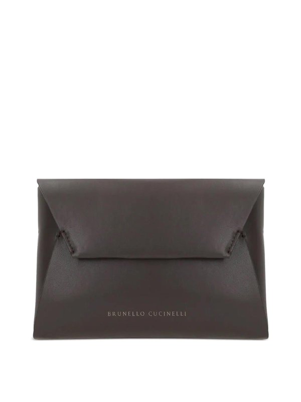 BRUNELLO CUCINELLI: clutches - Leather Duo Clutch