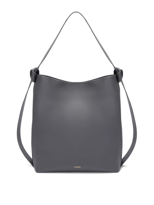 JIL SANDER: ショルダーバッグ - ショルダーバッグ - グレー