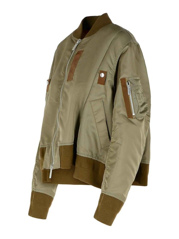 The Best Shops Sacai: ボンバージャケット - ボンバージャケット - 緑