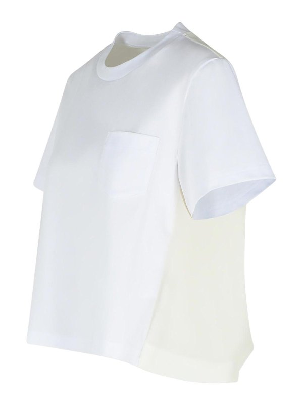 The Best Shops Sacai: Camisetas - Camiseta - Blanco