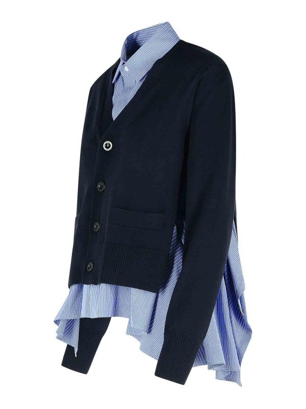 The Best Shops Sacai: カーディガン - カーディガン - ダークブルー