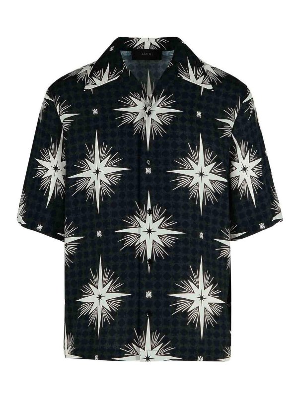 AMIRI: shirts - Starbus Black Viscose Shirt