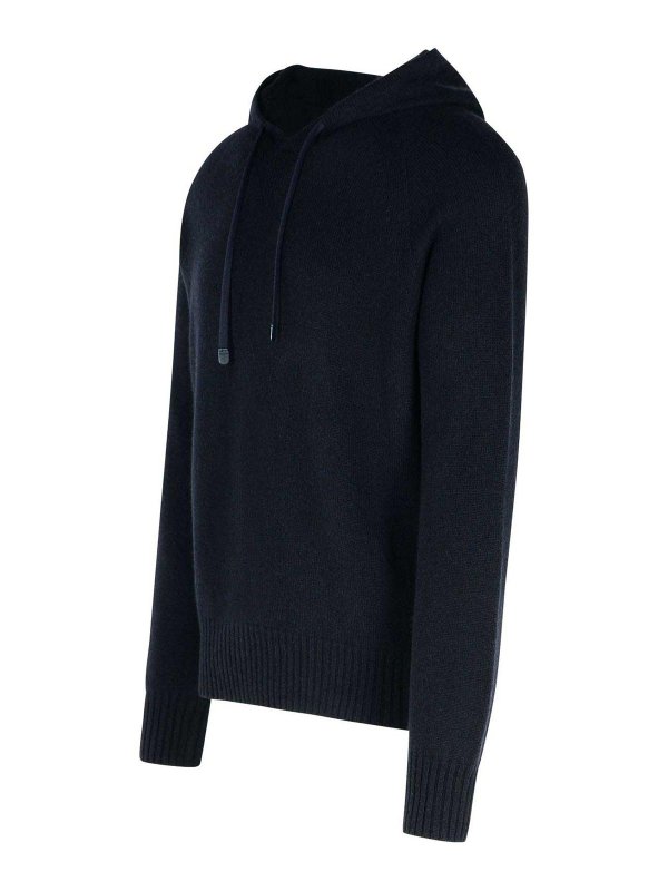 The Best Shops TOM FORD: Strickpullover mit Rundhalsausschnitt - Rundhalspullover - Dunkelblau