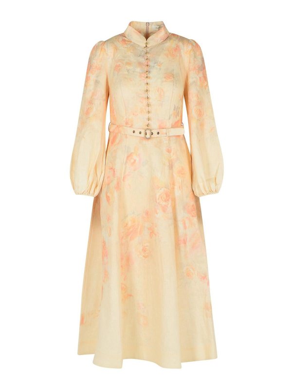 ZIMMERMANN: ニーレングスドレス - 膝丈ドレス - ヌードカラー