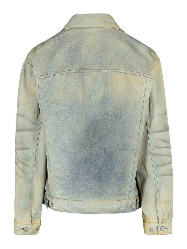 Acne Studios: casual jackets online - Light Blue Cotton Jacket