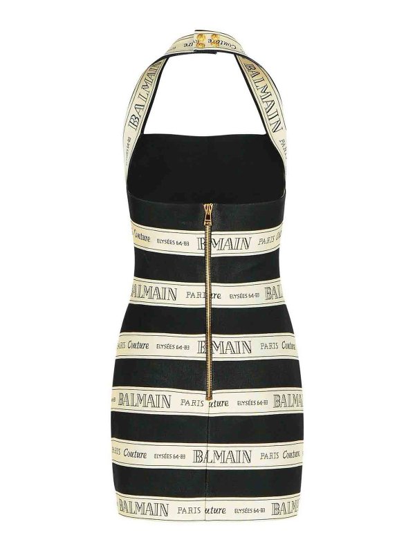 Balmain: ニーレングスドレス online - 膝丈ドレス - 黒