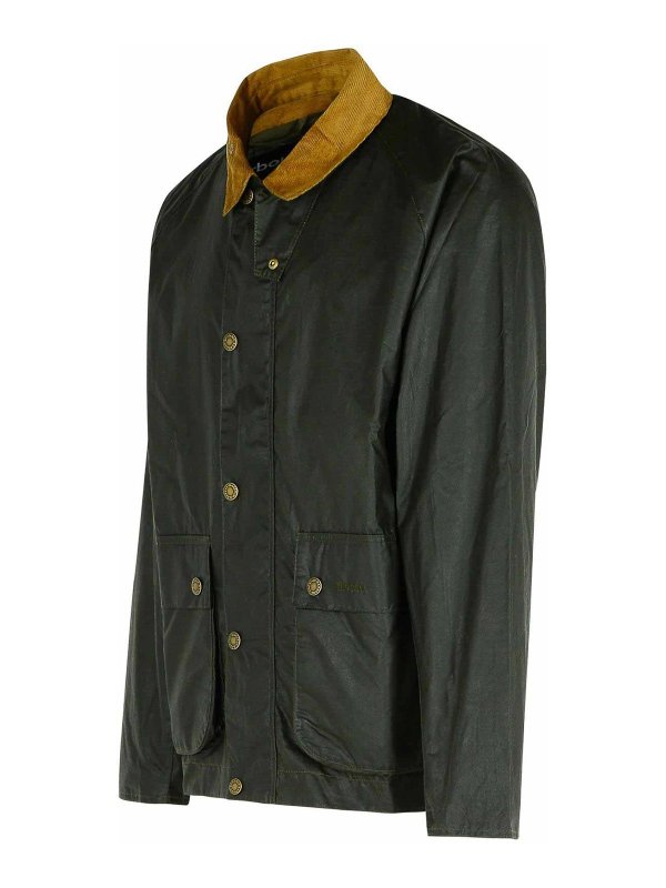 The Best Shops BARBOUR: casual jackets - Bedale Green Waxed Cotton Jacket