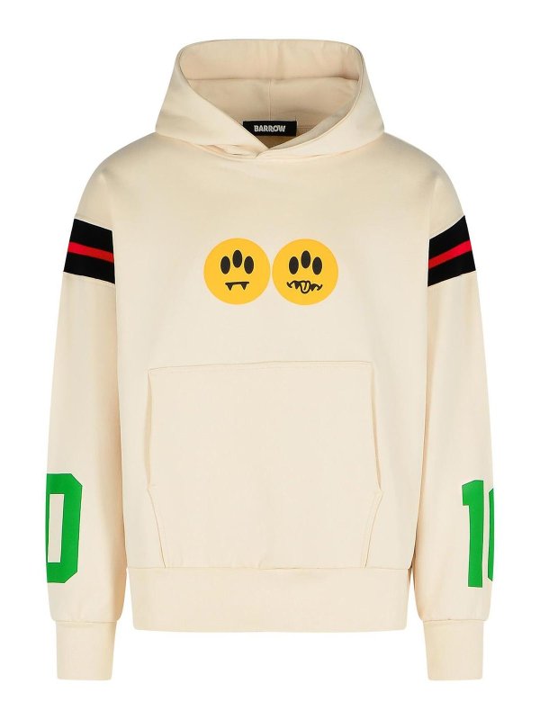 BARROW: Felpe e maglie - COACHE FEGHTHIRT in cotone avorio