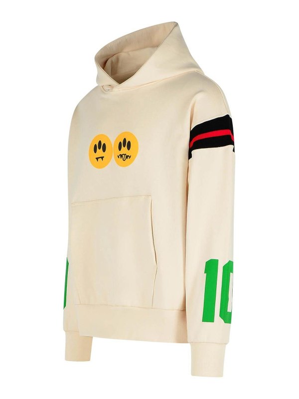 The Best Shops BARROW: Felpe e maglie - COACHE FEGHTHIRT in cotone avorio