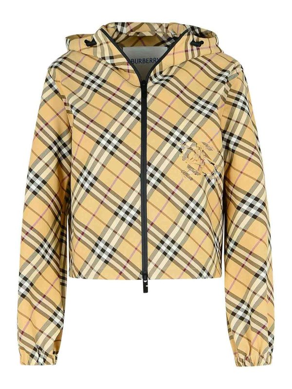 BURBERRY: padded jackets - Beige Polyamide Down Jacket