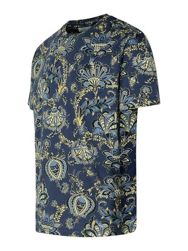 The Best Shops ETRO: t-shirts - Multicolor Cotton T-Shirt