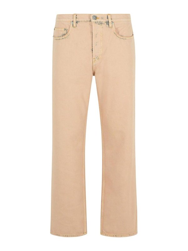 GOLDEN GOOSE: カジュアルトラウザー - カジュアルパンツ - ヌードカラー