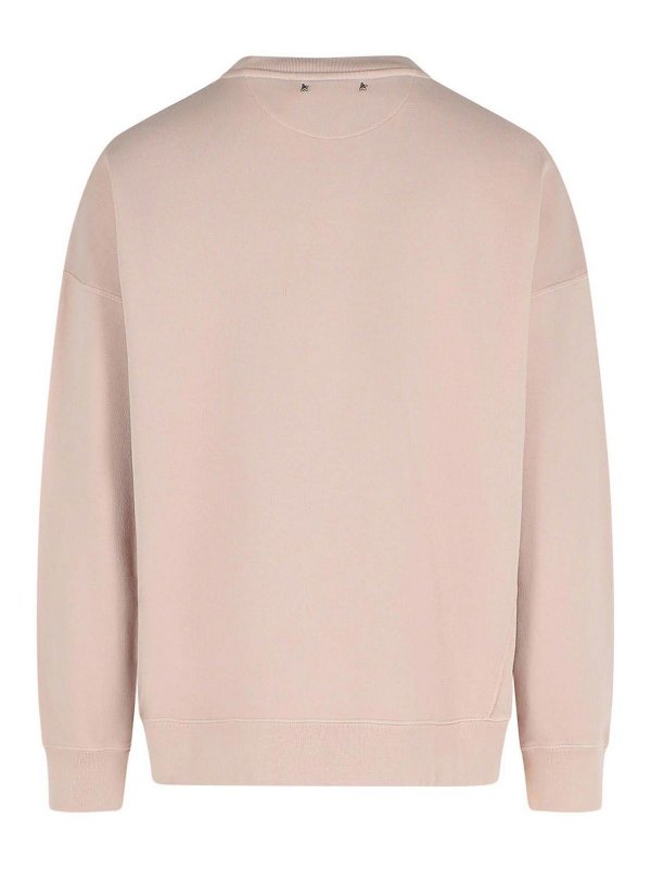GOLDEN GOOSE: Sweatshirts & Sweaters online - College Pink Cotton Sweatshirt