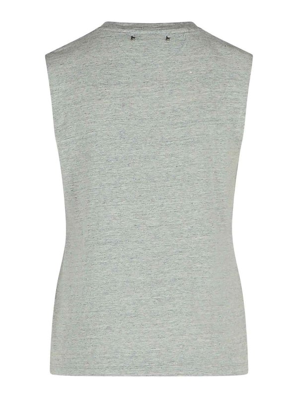 GOLDEN GOOSE: Tops y camisetas sin mangas online - Top - Gris