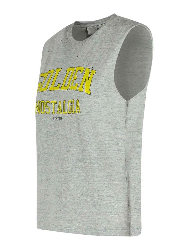 The Best Shops GOLDEN GOOSE: Tops y camisetas sin mangas - Top - Gris
