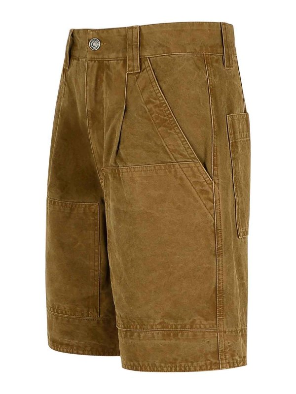 The Best Shops ISABEL MARANT: pantaloni shorts - Pantaloncini di cotone marrone katja