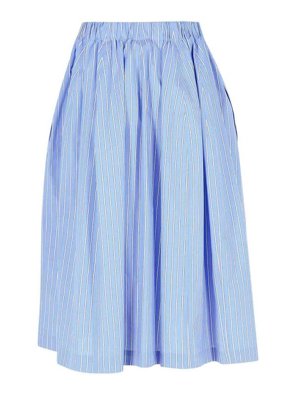 Marni: Faldas media pierna y semilargas online - Falda Semilarga - Azul Claro