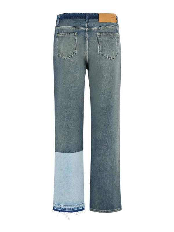 MM6 MAISON MARGIELA: bootcut jeans online - Patch Blue Denim Jeans