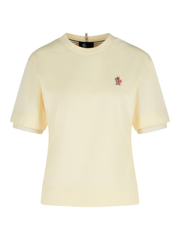 MONCLER: Tシャツ - Tシャツ - 白