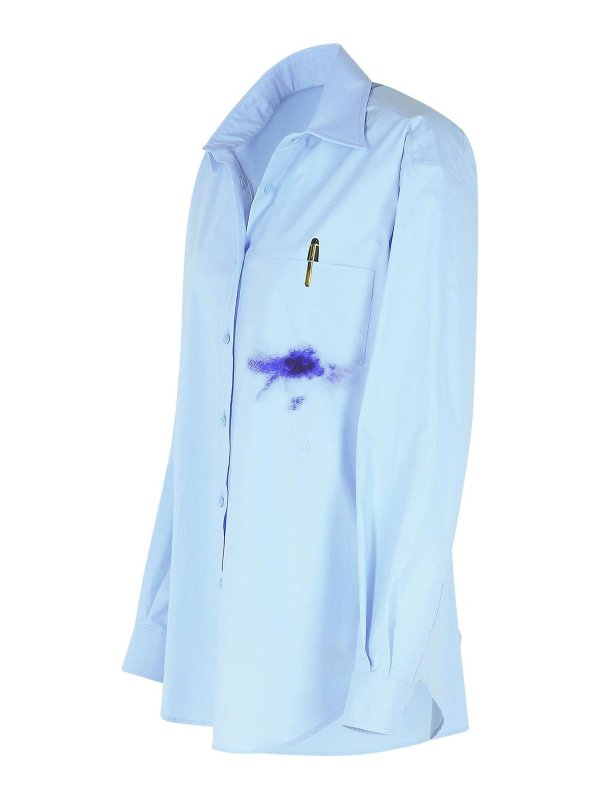 The Best Shops MOSCHINO: シャツ - シャツ - ライトブルー