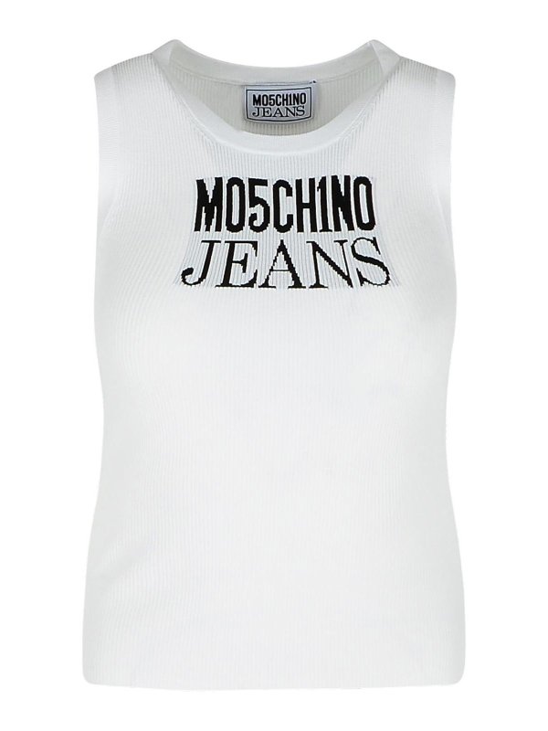 MOSCHINO JEANS: Tops und Tank Tops - Top - Weiß