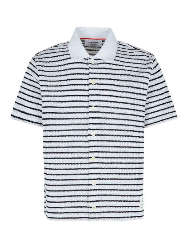 THOM BROWNE: ポロシャツ - ポロシャツ - ダークブルー