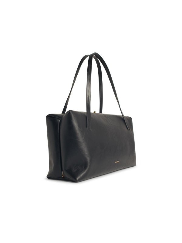 JIL SANDER: borse a tracolla online - Grande borsa in pelle nera