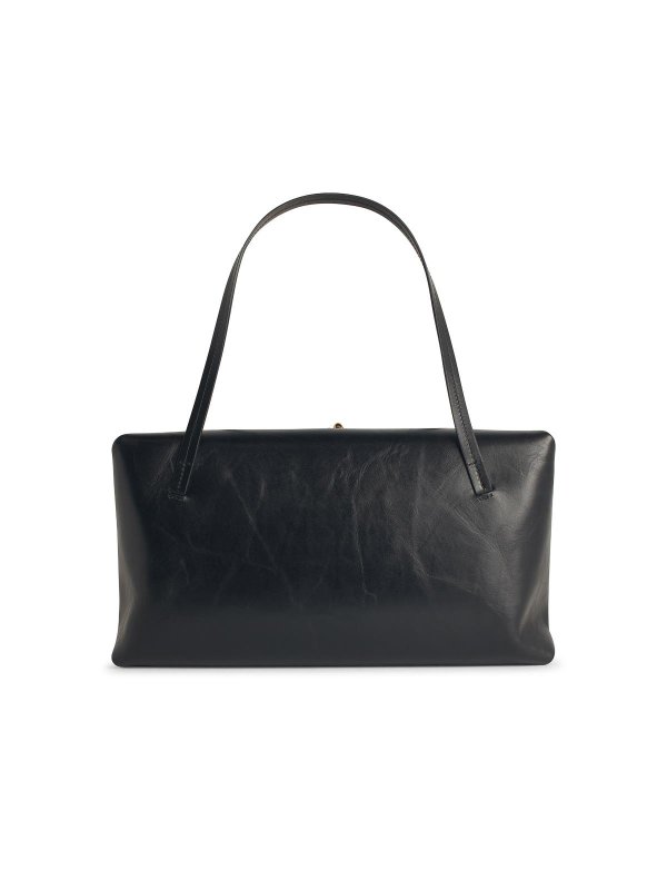 The Best Shops JIL SANDER: borse a tracolla - Grande borsa in pelle nera