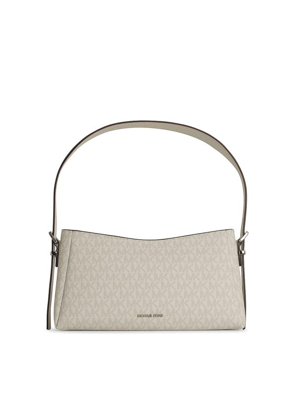 MICHAEL KORS: cross body bags - Moore White Leather Bag